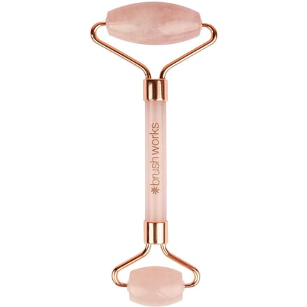 brushworks Brazilian Rose Quartz Stone Roller 1 st