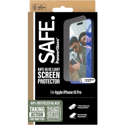 SAFE by PanzerGlass EyeScreenprotector Ultra Wide Fit met applicator geschikt voor Apple iPhone 16 Pro
