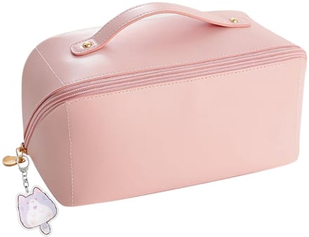 Dailygoods - Roze Make-uptasje met Grote Capaciteit en Vakken