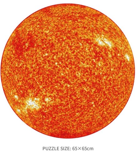 ronde puzzel 1000 stukjes de zon