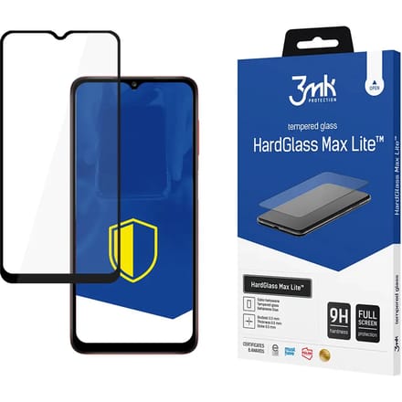 Versterkt gehard glas 3MK Samsung Galaxy A02 - HardGlass Max Lite™