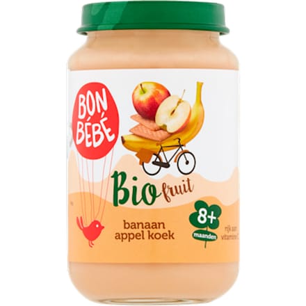 Bio 8mF0804 banaan appel koek