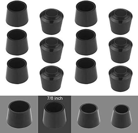 50 stuks antislip rubberen stoelpootdoppen - Bescherming voor vloeren
