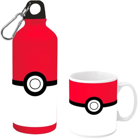 Pokémon Aluminium Drinkfles + Keramische Mok in geschenkset