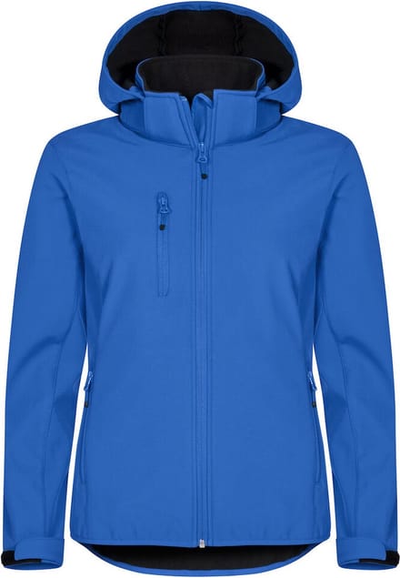 Clique Softshell jas met Capuchon Basic Dames - Kobalt - Maat S