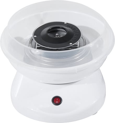 HOMCOM suikerspinmachine - met stokjes en maatlepel - antislip - wit