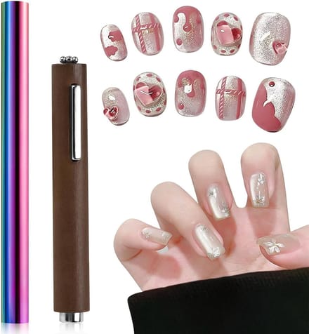 Set van 2 nagelmagneten voor nail art, manicure en creatieve nageldesigns