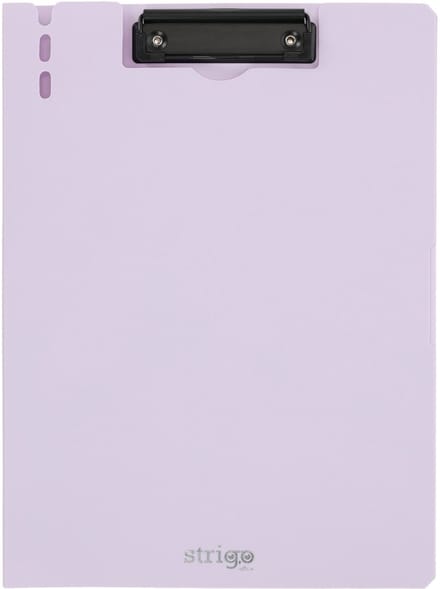Strigo A4 Klembord Lilac - Schrijfplank met Penhouder