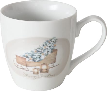 Beker slee met kerstboom 480 ml