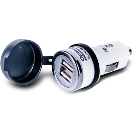 Oplader usb 2 uitgang aansteker sigare Tecmate T106