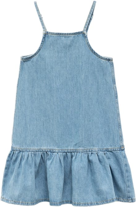 Denim Onder knielengte Jeanskleid