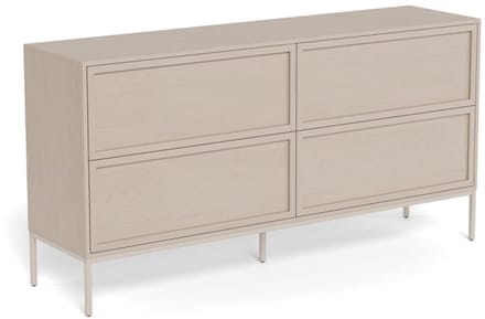 Ladekast Darvo Grijs 157cm - Giga Living