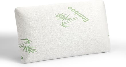 Orthopedisch Bamboo Viscogel Kussen - 70x42x15 cm - Wit - Geschikt voor elke kussensloop
