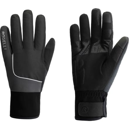 Rogelli Essential HI VIS Heren Fietshandschoenen - Winter - Zwart