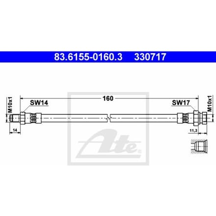 Remleiding ATE 83.6155-0160.3