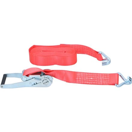 All Ride Spanband met Ratel - Sjorband 9 Meter - Max. 2000KG - Nylon - Rood