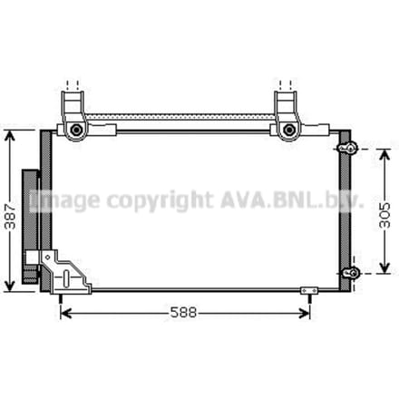 Condensator, airconditioning AVA COOLING HDA5186D