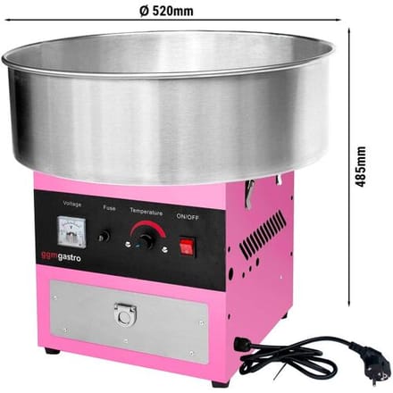 GGM Gastro Zuckerwattemaschine - Ø 520mm - 950 Watt - Rosa