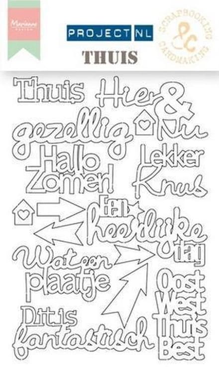 Marianne Design Chipboard Project Nederlands  - Thuis