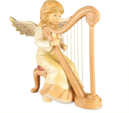 Goebel - Kerst | Decoratief beeld Engel Zachte melodie | Aardewerk - 36cm - Limited Edition