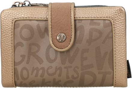 Anekke portemonnee Real Intentions Flexible RFID Wallet Multicolor Taupe
