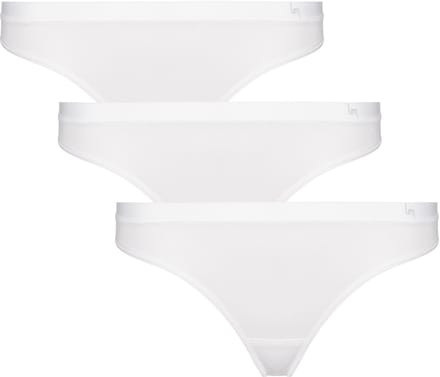 Undiemeister Strings Dames - 3-Pack - Platte Naden - Tencel - Ondergoed - Chalk White (Wit) - Maat M
