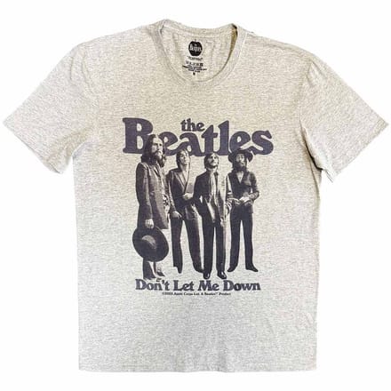 The Beatles - Don't Let Me Down Heren Tshirt - M - Grijs