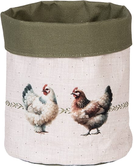 Clayre & Eef Broodmand Ø 15x16 cm Beige Katoen