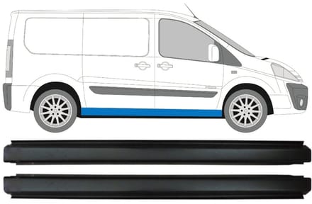 Volledige dorpel voor Citroen Jumpy 2007-2016 / Links + Rechts / Set