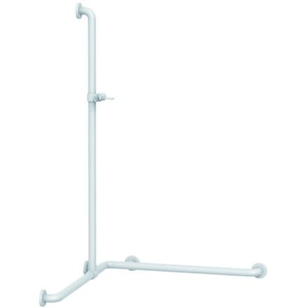 Megabad Profi Collection Silver Age System shower handrail 76.7 x 76.7 x 115.8 cm, with variable shower bar 0300871014