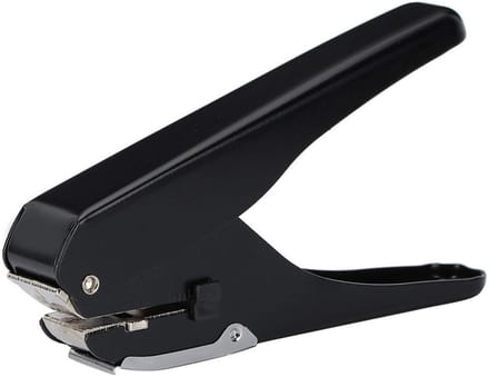 Dailygoods- Gaatjesmaker Handheld - 10 Vellen Capaciteit - Compact - Lichtgewicht - Metalen Constructie - Voor ID Kaarten/PVC Kaarten - Perforator