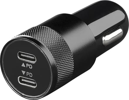 VCTparts® USB Snellader Type C 2-weg 12V/24V 3100mA - Universele Autolader