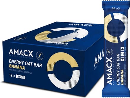 Amacx Energy Oat Bar - Energie Reep - Energy Bar - Banana - 12 pack