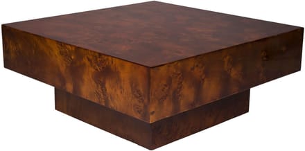 Dutchbone Quinn Salontafel 90x90 cm Hout Walnootkleur - Bruin