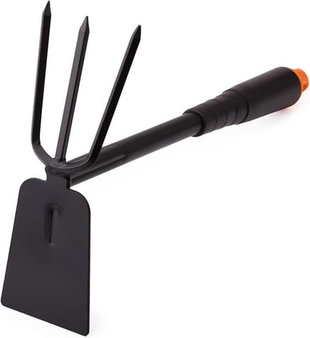 Driepuntige tuinhak met stalen kop - 7 cm breed