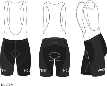 Retro Wielertenue Molteni Belgische Kampioen - REDTED - 3XL
