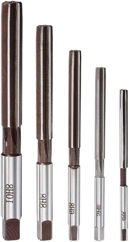 Hand Ruimers Set - Metaal Frees Tool - Metaal Bewerken - 6 Fluiten - 4-10 mm - Zilver