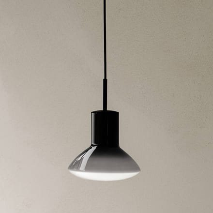 Grupa Onda hanglamp, grijs, Ø 17 cm, glas, GU10