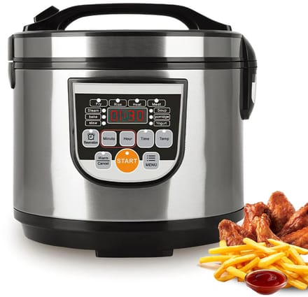 Linkforu - 5L Multicooker - 700W Vermogen - 8 Automatische Programma's - Timer - Warmhoudfunctie - RVS - Digitaal Display