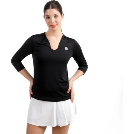 BIDI BADU Crew 2.0 V-Neck Longsleeve Dames-zwart