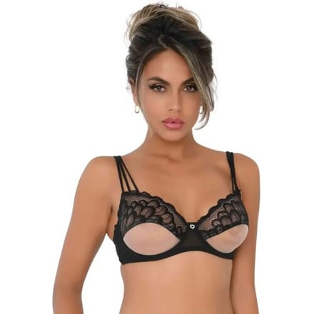 Daring Intimates Ongevoerde BH met Doorzichtige Onderbuste