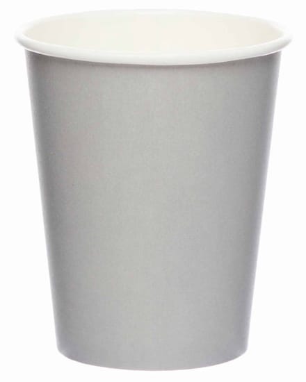 8 Steengrijze papieren bekers 227ml