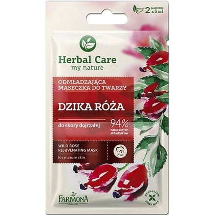 Herbal Care Wild Rose Rejuvenating Mask 2 x 5 ml