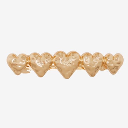 Gold Heart Hair Clip
