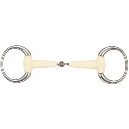 Paardenbit met enkele ronde ring Soyo Happy mouth