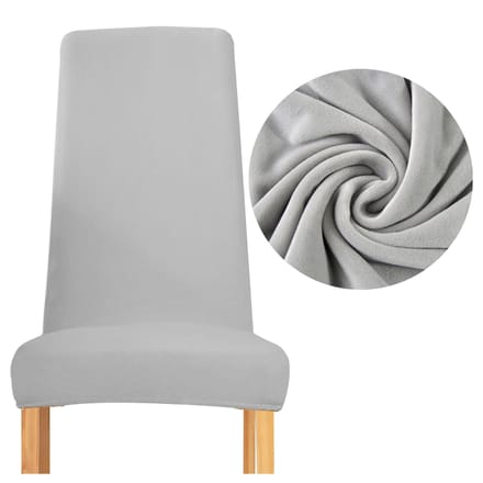 Meble odNowa - Stoelhoes - Smal Rugleuning - Velours - Lichtgrijs