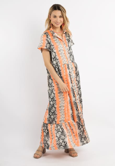 IZIA Jurk maxi met korte mouwen