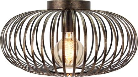 Chericoni Curvato Plafondlamp - 1 lichts - Ø40 cm - E27 - Brons