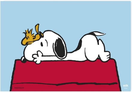 XXL Bureauonderlegger Snoopy Cartoon - Bureauprotector 34x49 cm