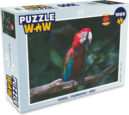 Puzzel Vogel - Papegaai - Ara - Legpuzzel - Puzzel 1000 stukjes volwassenen